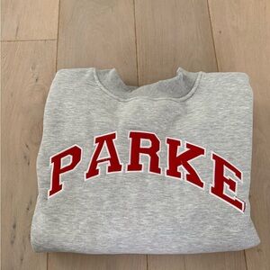 NEW and Fake Parke Gray Crew Neck Sweater